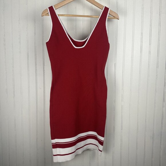 Lulus Red and White Bandage BodyCon Dress in‎ Women's Size Large - Picture 2 of 7